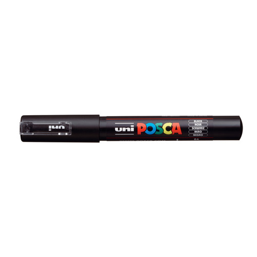 POSCA 1M Paint Marker X-Fine Bullet Tip .7mm-Black - PC-1M-64994 - 4902778654057