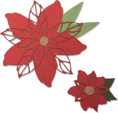 Sizzix Thinlits Dies By Lisa Jones-Poinsettia - 663464