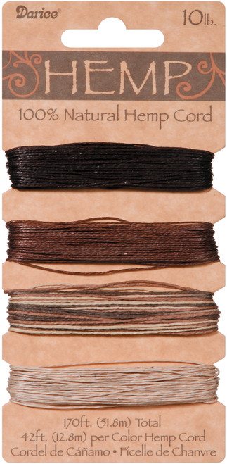 Hemp Cord 10lb 170'-Earthy - 1936-91 - 082676530524