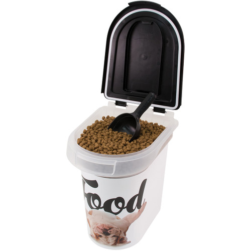 Plastic Pet Food Bin 12.5"X9.75"X13.38"-Bulldog 37716