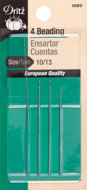 3 Pack - Dritz Beading Hand Needles 4/Pkg-Size 10 - 56BD - 072879100914