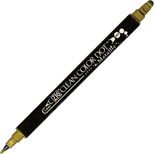 Kuretake ZIG Clean Color Dot 6/Pkg-Gold - TC8100-101 - 847340039228 Kuretake ZIG Clean Color Dot 6/Pkg-Gold - TC8100-101 - 847340039228