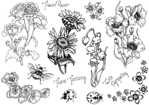 The Card Hut Clear Stamps 6"X8" By Sophie Spencer-Beeley-Splash Of Summer - Floral Splash - SSB002 - 0665355507637 The Card Hut Clear Stamps 6"X8" By Sophie Spencer-Beeley-Splash Of Summer - Floral Splash - SSB002 - 0665355507637