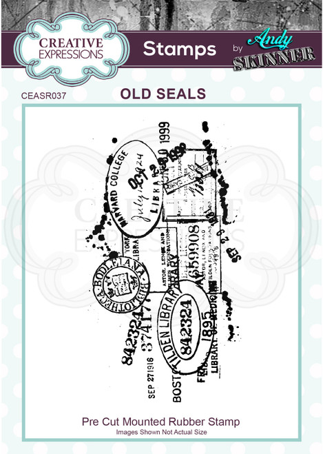 Creative Expressions Rubber Stamp By Andy Skinner-Old Seals - CEASR037 - 5055305959299