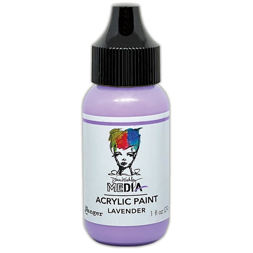 3 Pack - Dina Wakley Media Heavy Body Acrylic Paint 1oz-Lavender - MDQH-1GYQV - 789541088219