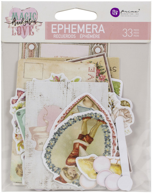 3 Pack - Magic Love By Frank Garcia Cardstock Ephemera 33/Pkg-Shapes, Tags, Words, Foiled Accents - 996741 - 655350996741