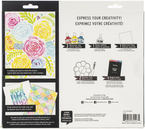 Brea Reese Watercolor Ink Kit 8/Pkg- - BR35547 Brea Reese Watercolor Ink Kit 8/Pkg- - BR35547