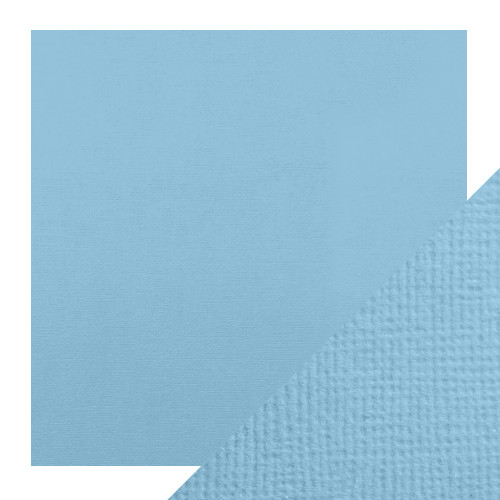 Craft Perfect Weave Texture 80lb Cardstock 12"X12" 5/Pkg-Cornflower Blue - CARD 12-9166