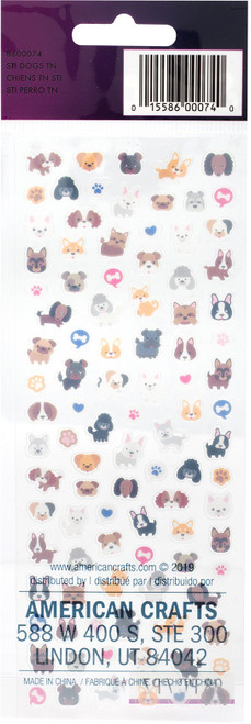 Sticko Tiny Stickers-Dog - 86TS-74 Sticko Tiny Stickers-Dog - 86TS-74