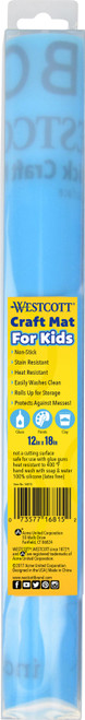 Westcott Projectmate Silicone Non-Stick Craft Mat 12"X18"-Blue - 16815 - 073577168152 Westcott Projectmate Silicone Non-Stick Craft Mat 12"X18"-Blue - 16815 - 073577168152