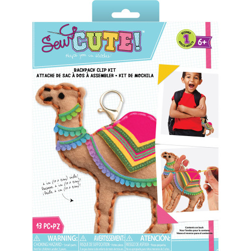 3 Pack - Colorbok Sew Cute! Felt Keychain-Camel - 34004934 - 718813409469