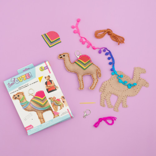 3 Pack - Colorbok Sew Cute! Felt Keychain-Camel - 34004934