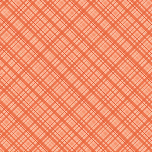 Core'dinations Core Basics Patterned Cardstock 12"X12"-Orange Plaid - 377839 - 718813778398