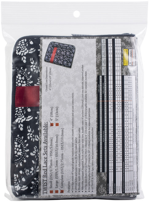 ChiaoGoo TWIST Red Lace Interchangeable 4" Tip Set-Complete - 7400-C ChiaoGoo TWIST Red Lace Interchangeable 4" Tip Set-Complete - 7400-C