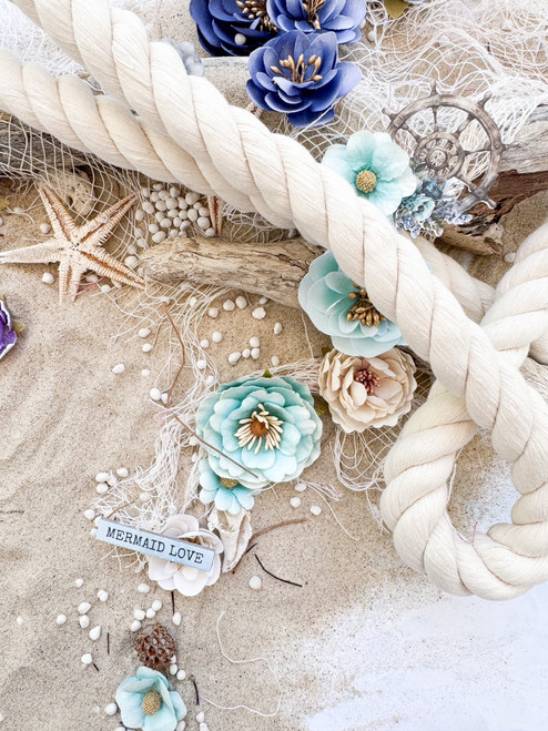 Prima Marketing Flowers 5/Pkg-Ocean Mist, A Mermaid's Tale - 5A002YHM-1GZCQ Prima Marketing Flowers 5/Pkg-Ocean Mist, A Mermaid's Tale - 5A002YHM-1GZCQ