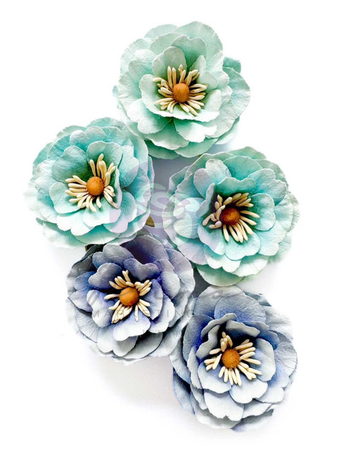 3 Pack - Prima Marketing Flowers 5/Pkg-Ocean Mist, A Mermaid's Tale - 5A002YHM-1GZCQ - 655350677039 3 Pack - Prima Marketing Flowers 5/Pkg-Ocean Mist, A Mermaid's Tale - 5A002YHM-1GZCQ - 655350677039