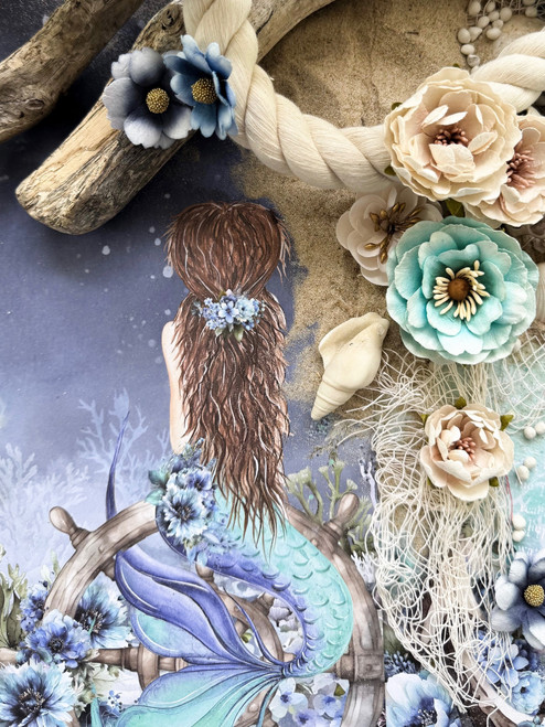 3 Pack - Prima Marketing Flowers 5/Pkg-Ocean Mist, A Mermaid's Tale - 5A002YHM-1GZCQ 3 Pack - Prima Marketing Flowers 5/Pkg-Ocean Mist, A Mermaid's Tale - 5A002YHM-1GZCQ