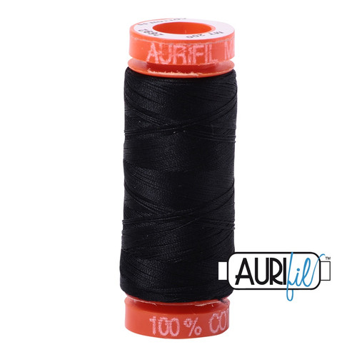 3 Pack - Aurifil 50wt Cotton Small Spool Thread-Black - 5A00319H-1H2YD - 8057252052952 3 Pack - Aurifil 50wt Cotton Small Spool Thread-Black - 5A00319H-1H2YD - 8057252052952