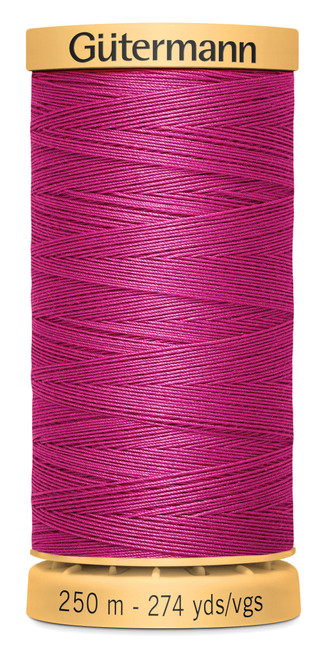5 Pack - Gutermann Natural Cotton Thread 273yd-Bright Pink - 251C-1H2DD - 077780057807