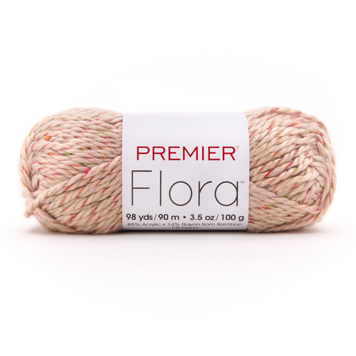3 Pack - Premier Yarns Flora Yarn-Taupe - 5A0031NY-1H37V - 840166836569 3 Pack - Premier Yarns Flora Yarn-Taupe - 5A0031NY-1H37V - 840166836569