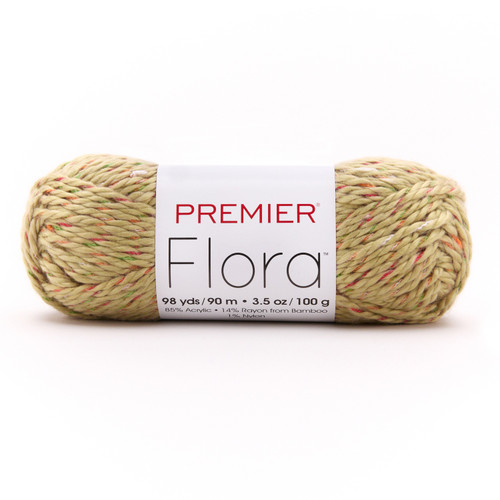 3 Pack - Premier Yarns Flora Yarn-Moss - 5A0031NY-1H385 - 840166836675