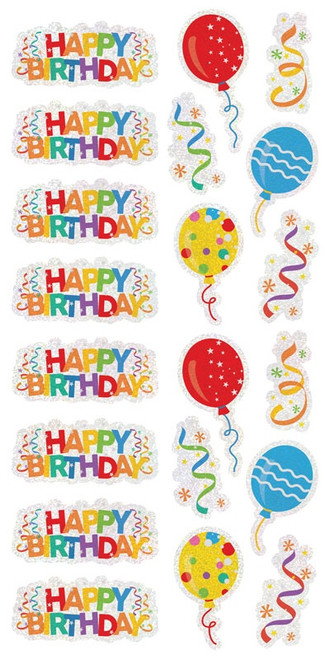 6 Pack - Paper House Holographic Foil Decorative Stickers-Birthday Balloons/Banner - 5A0031MG-1H36K - 767636139640 6 Pack - Paper House Holographic Foil Decorative Stickers-Birthday Balloons/Banner - 5A0031MG-1H36K - 767636139640