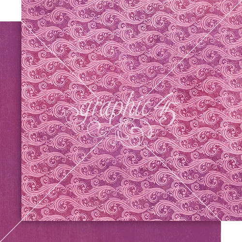 15 Pack Seas The Day Double-Sided Cardstock 12"X12"-Purple Violet Pattern & Solid 5A0031LY-1H33G - 810070167455