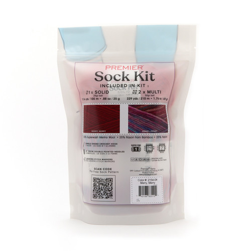Premier Yarns Sock Kits-Merry, Merry - 5A0031NX-1H381 Premier Yarns Sock Kits-Merry, Merry - 5A0031NX-1H381
