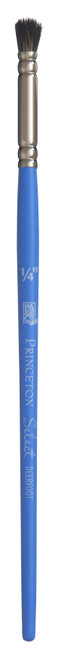 Princeton Select Natural Bristle Brush-Short Handle Deerfoot Stippler 1/4" - DF-025 - 757063375438