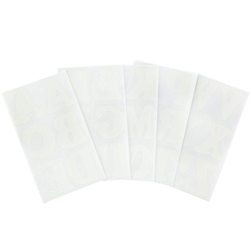 Jolee's Iron-On Letters 3"-White - 50-40699