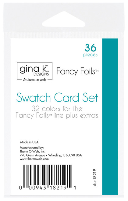 Gina K Designs Fancy Foil Swatch Card Set-4.25"X5.5" - 5A0031D4-1H30Q - 000943182191