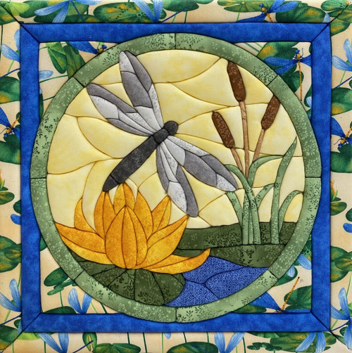 Quilt-Magic No Sew Wall Hanging Kit-Dragonfly - 5A0031GK-1H31Q - 724180007139 Quilt-Magic No Sew Wall Hanging Kit-Dragonfly - 5A0031GK-1H31Q - 724180007139