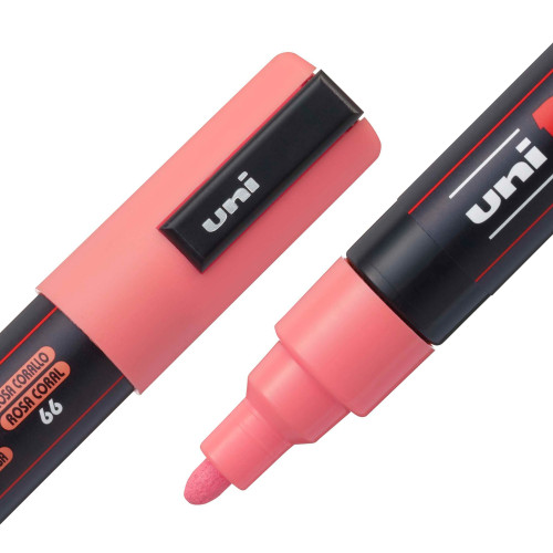 3 Pack POSCA 5M Medium Bullet Tip 2.5mm Paint Marker-Coral Pink PC-5M-1H2RT