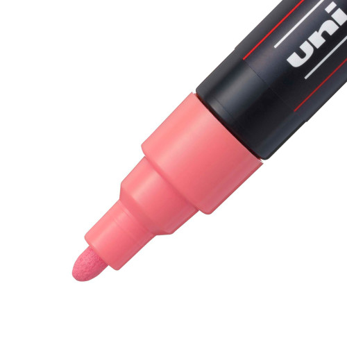 3 Pack POSCA 5M Medium Bullet Tip 2.5mm Paint Marker-Coral Pink PC-5M-1H2RT