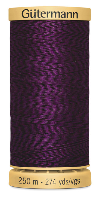 Gutermann Natural Cotton Thread 273yd-Grape - 251C-1H2DT - 077780057814