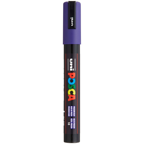POSCA 5M Medium Bullet Tip 2.5mm Paint Marker-Prussian Blue - PC-5M-1H2Q4