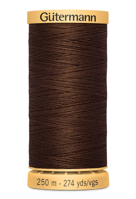 Gutermann Natural Cotton Thread 273yd-Walnut - 251C-1H2F2 - 077780011854