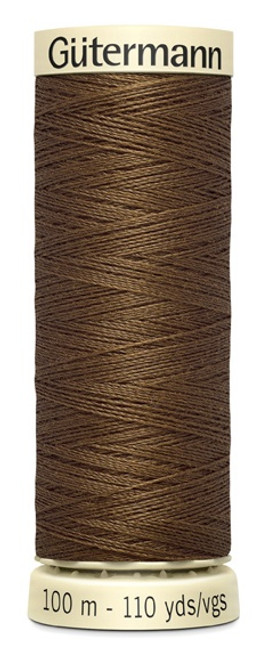 Gutermann Sew-All Thread 110yd-Dark Brown - 100P-1H2D7 - 077780008120