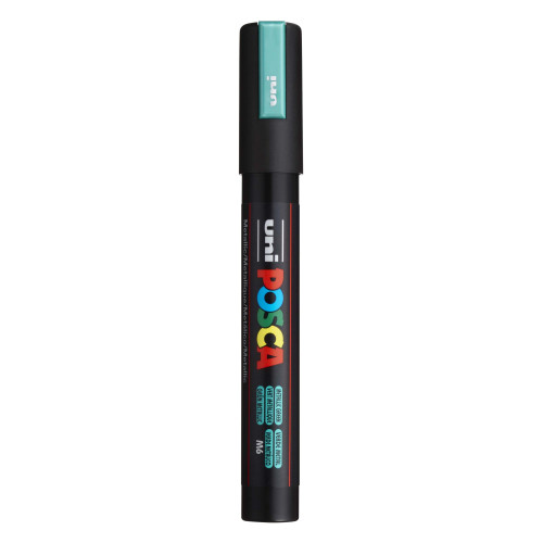 POSCA 5M Medium Bullet Tip 2.5mm Paint Marker-Metallic Green - PC-5M-1H2Q6