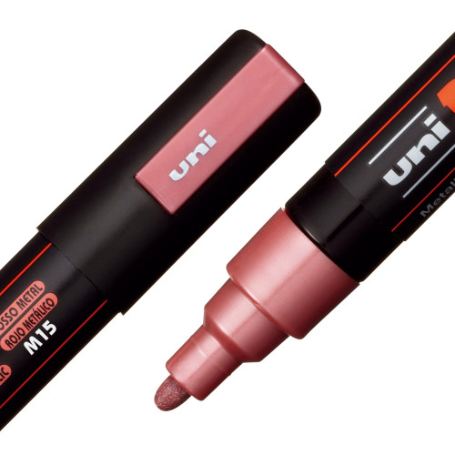 POSCA 5M Medium Bullet Tip 2.5mm Paint Marker-Metallic Red - PC-5M-1H2QB POSCA 5M Medium Bullet Tip 2.5mm Paint Marker-Metallic Red - PC-5M-1H2QB