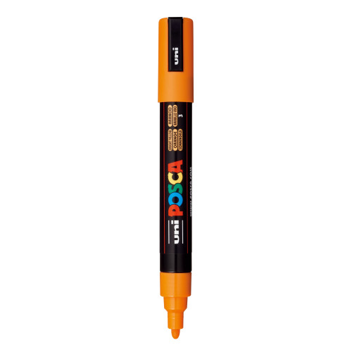 POSCA 5M Medium Bullet Tip 2.5mm Paint Marker-Bright Yellow - PC-5M-1H2R0 - 4902778916223