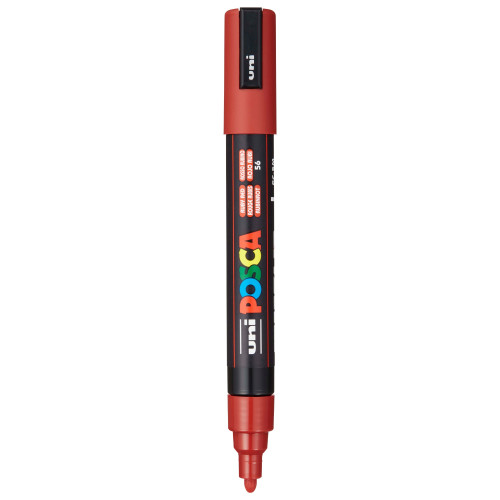 POSCA 5M Medium Bullet Tip 2.5mm Paint Marker-Ruby Red - PC-5M-1H2QK - 4902778262542