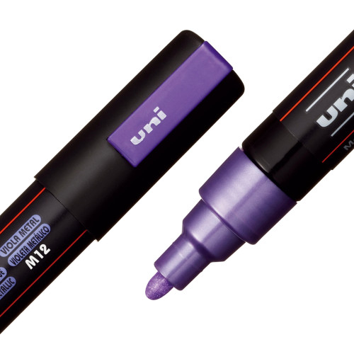 POSCA 5M Medium Bullet Tip 2.5mm Paint Marker-Metallic Violet - PC-5M-1H2R3 POSCA 5M Medium Bullet Tip 2.5mm Paint Marker-Metallic Violet - PC-5M-1H2R3