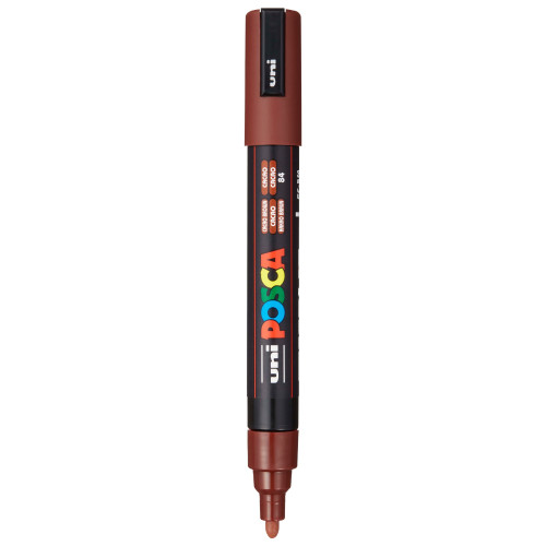 POSCA 5M Medium Bullet Tip 2.5mm Paint Marker-Cacao Brown - PC-5M-1H2R5 - 4902778262573