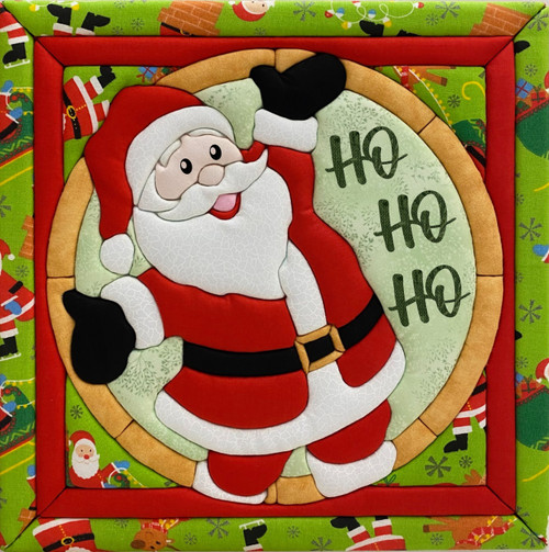 Quilt-Magic No Sew Wall Hanging Kit-Ho Ho Ho Santa - 5A0031GN-1H31X - 724180004923 Quilt-Magic No Sew Wall Hanging Kit-Ho Ho Ho Santa - 5A0031GN-1H31X - 724180004923