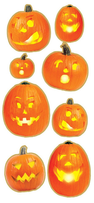 Paper House Foil Stickers-Jack Lanterns - 5A0031NM-1H36P - 767636139473 Paper House Foil Stickers-Jack Lanterns - 5A0031NM-1H36P - 767636139473