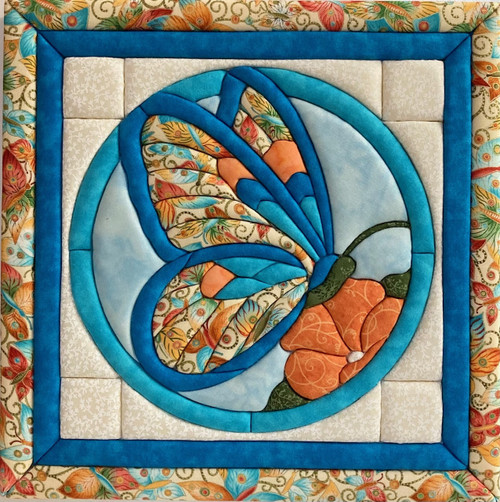 Quilt-Magic No Sew Wall Hanging Kit-Butterfly - 5A0031GG-1H324 - 724180009621 Quilt-Magic No Sew Wall Hanging Kit-Butterfly - 5A0031GG-1H324 - 724180009621