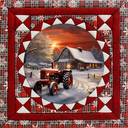 Quilt-Magic No Sew Wall Hanging Kit-Winter Scene - 5A0031FZ-1H320 - 724180009508 Quilt-Magic No Sew Wall Hanging Kit-Winter Scene - 5A0031FZ-1H320 - 724180009508