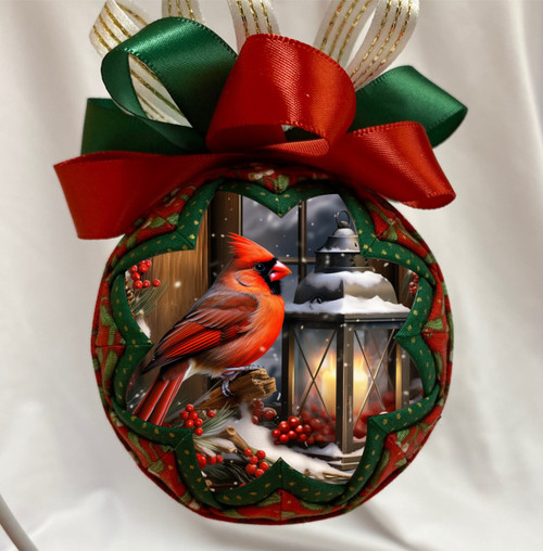 Quilt-Magic No Sew Ornament Kit-Winter Cardinal - 5A0031G4-1H327 - 724180003681 Quilt-Magic No Sew Ornament Kit-Winter Cardinal - 5A0031G4-1H327 - 724180003681