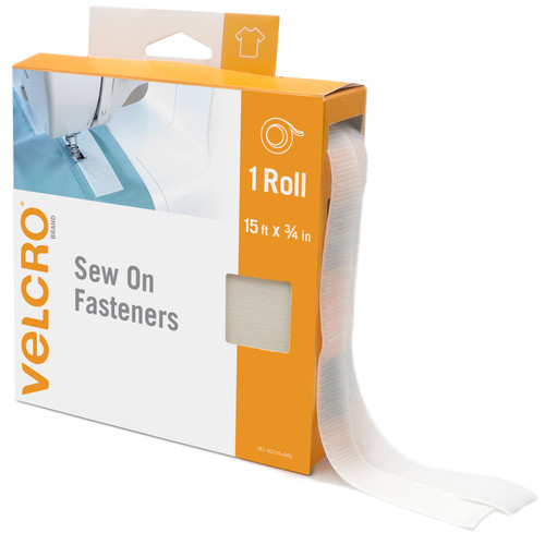 VELCRO(R) Brand Sew On Roll 15'X.75"-White - 5A003142-1H2Q0 - 075967307356